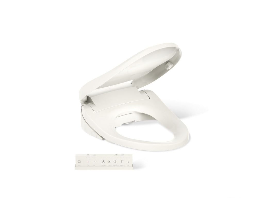 KOHLER K-8298-CR-96 Purewash E820 Elongated Bidet Toilet Seat With Remote Control - Biscuit