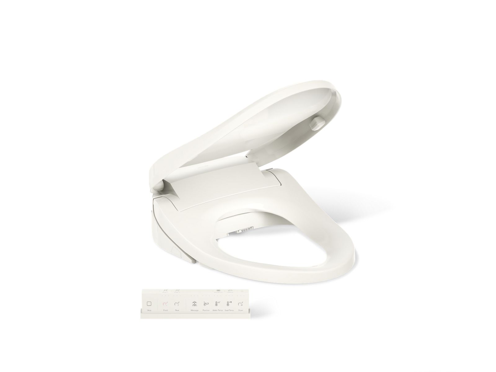 KOHLER K-8298-CR-96 Purewash E820 Elongated Bidet Toilet Seat With Remote Control - Biscuit