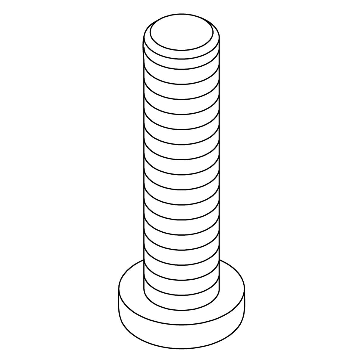 KOHLER Screw, M6-1Mm X 25Mm, Pan Head, K-831587