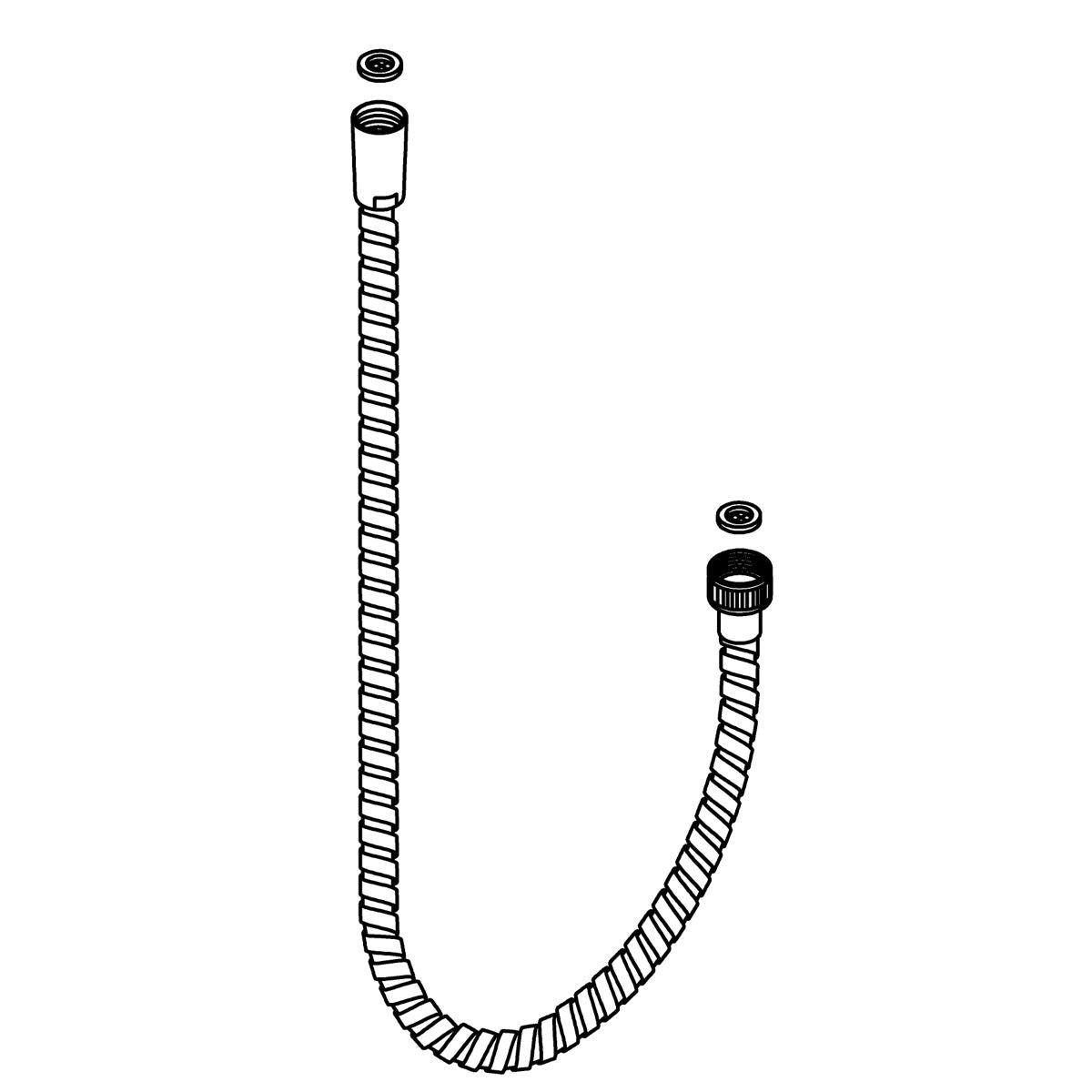KOHLER 1.5 m shower hose - Polished Chrome, K-831727-CP