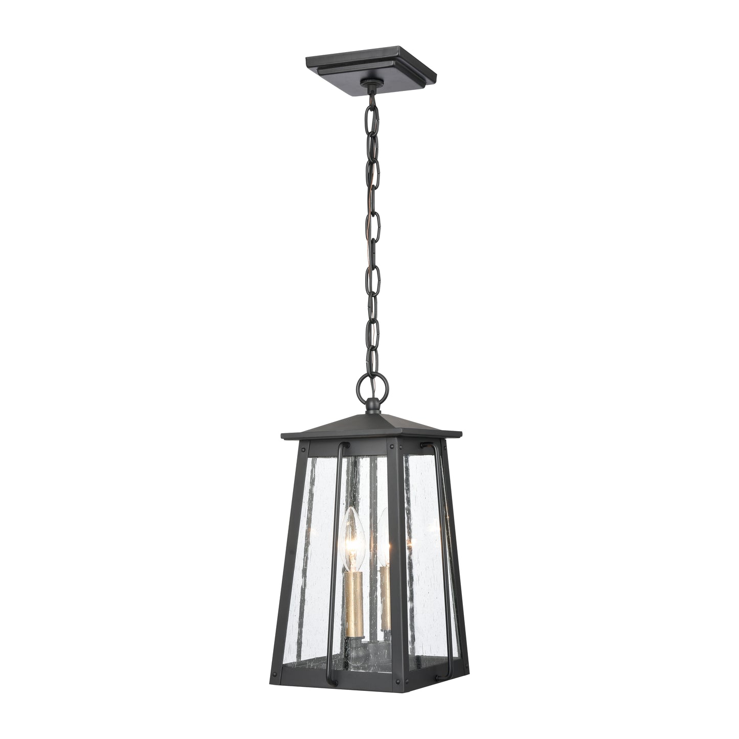 ELK SHOWROOM 83405/2 Kirkdale 9'' Wide 2-Light Outdoor Pendant - Matte Black