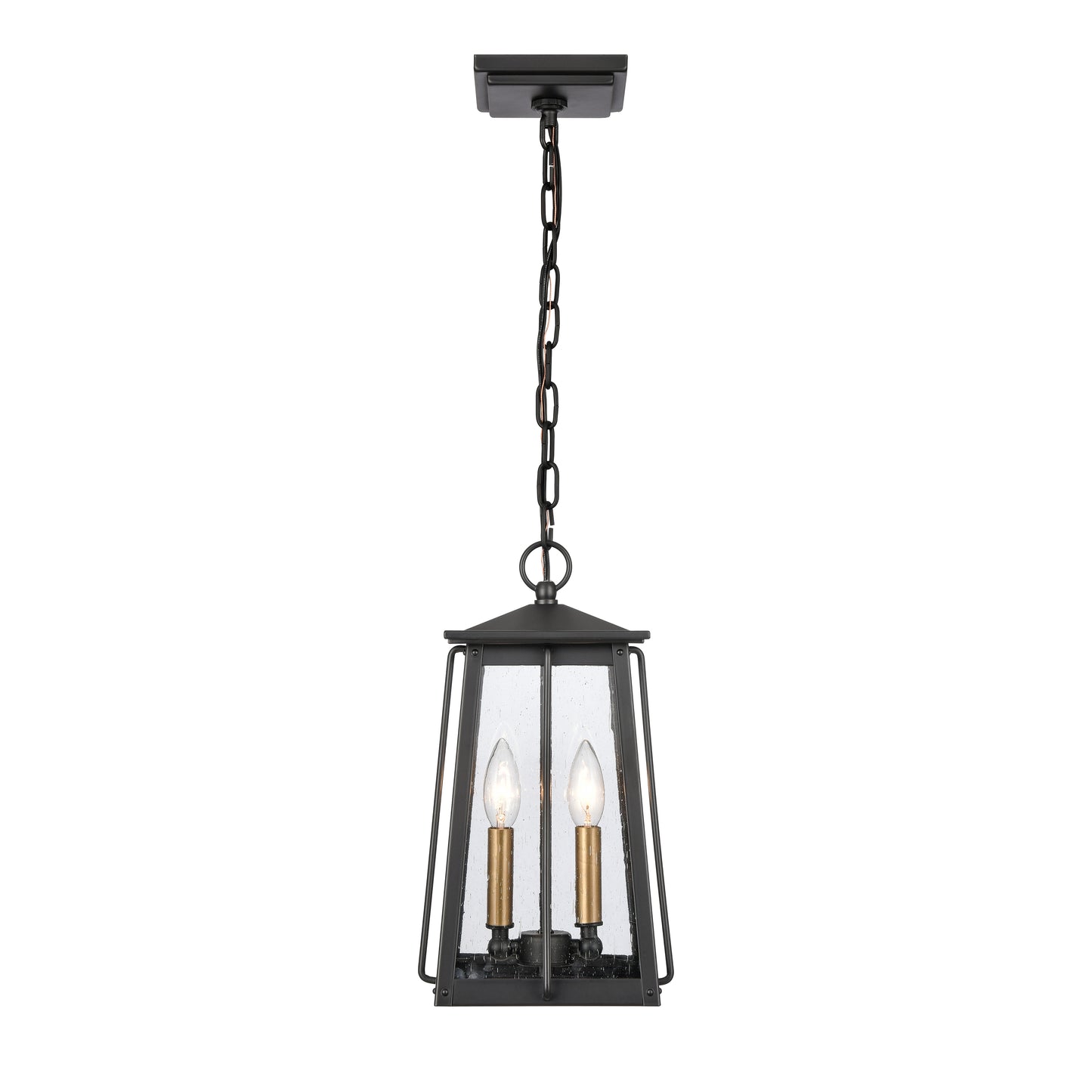 ELK SHOWROOM 83405/2 Kirkdale 9'' Wide 2-Light Outdoor Pendant - Matte Black