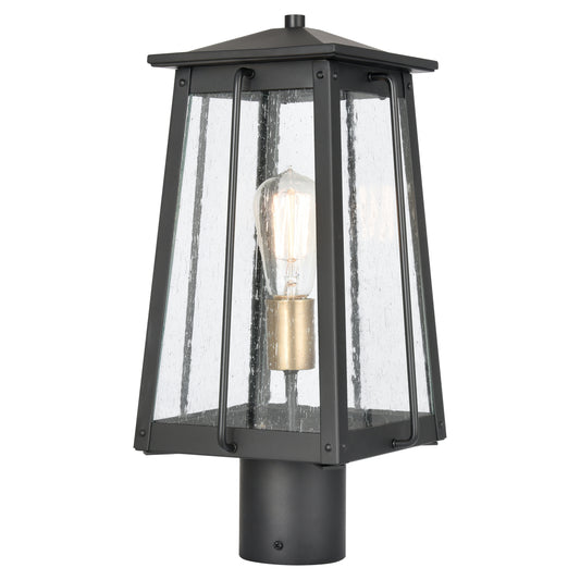 ELK SHOWROOM 83406/1 Kirkdale 17'' High 2-Light Outdoor Post Light - Matte Black