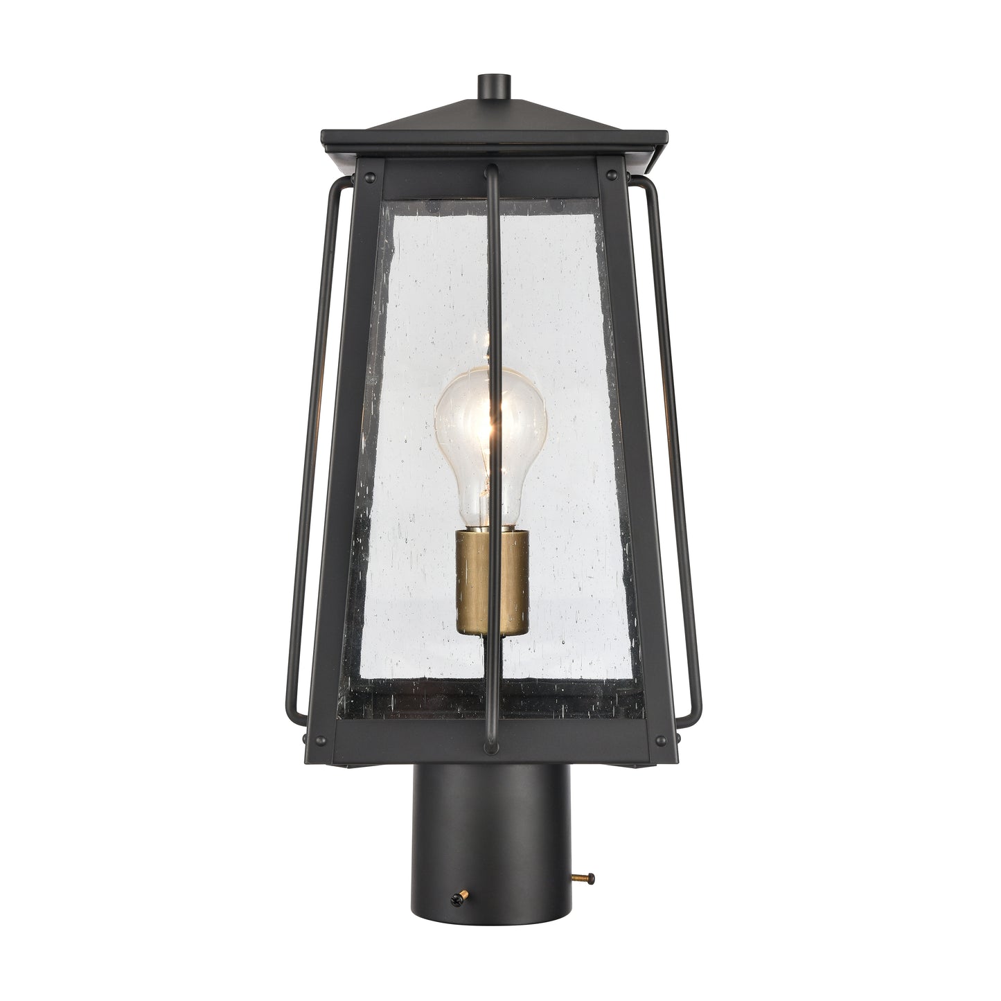 ELK SHOWROOM 83406/1 Kirkdale 17'' High 2-Light Outdoor Post Light - Matte Black