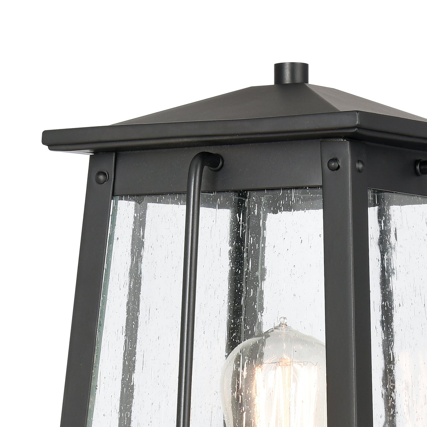 ELK SHOWROOM 83406/1 Kirkdale 17'' High 2-Light Outdoor Post Light - Matte Black