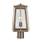 ELK SHOWROOM 83416/1 Kirkdale 17'' High 2-Light Outdoor Post Light - Vintage Brass