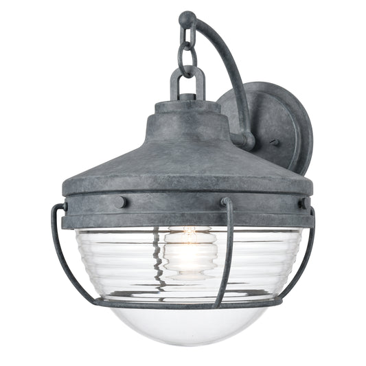 ELK SHOWROOM 83422/1 Eastport 14'' High 1-Light Outdoor Sconce - Aged Zinc