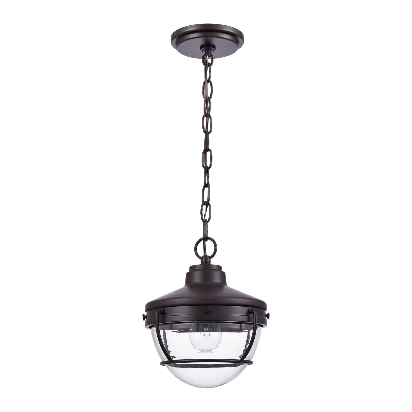 ELK SHOWROOM 83435/1 Eastport 9'' Wide 1-Light Outdoor Pendant - Oil Rubbed Bronze