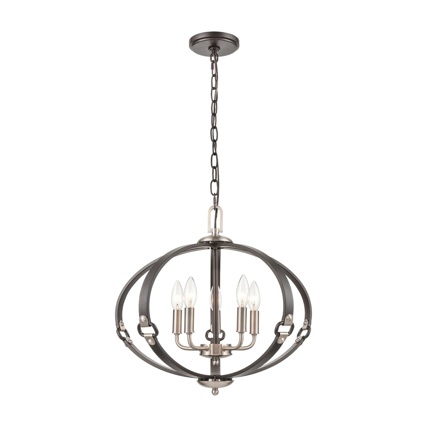 ELK SHOWROOM 83449/5 Armstrong Grove 20'' Wide 5-Light Chandelier - Espresso