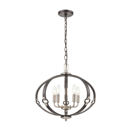 ELK SHOWROOM 83449/5 Armstrong Grove 20'' Wide 5-Light Chandelier - Espresso