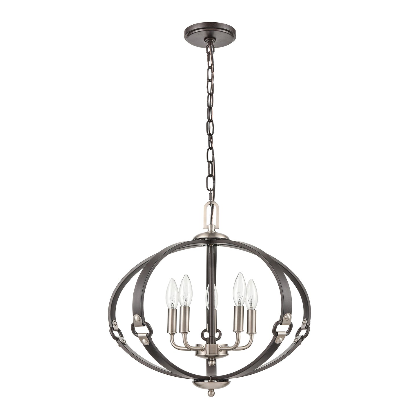 ELK SHOWROOM 83449/5 Armstrong Grove 20'' Wide 5-Light Chandelier - Espresso