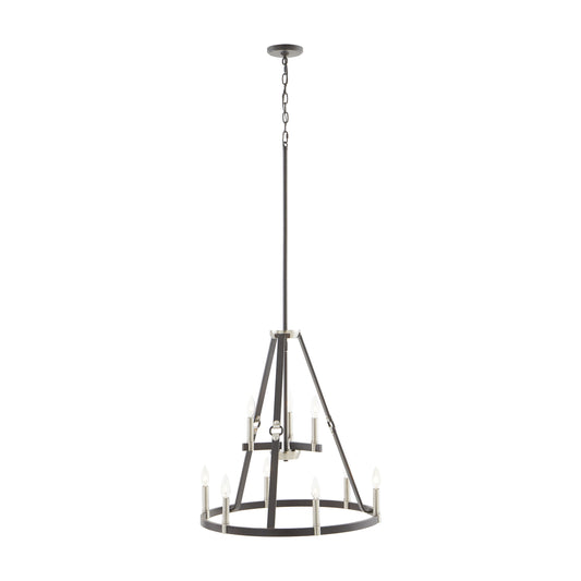 ELK SHOWROOM 83450/6+3 Armstrong Grove 25'' Wide 9-Light Chandelier - Espresso