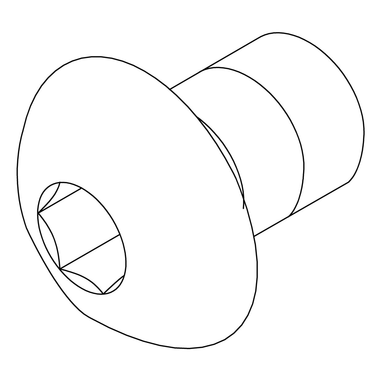 KOHLER Screw, M4-0.7Mm X 6Mm, Dome Head, K-834683
