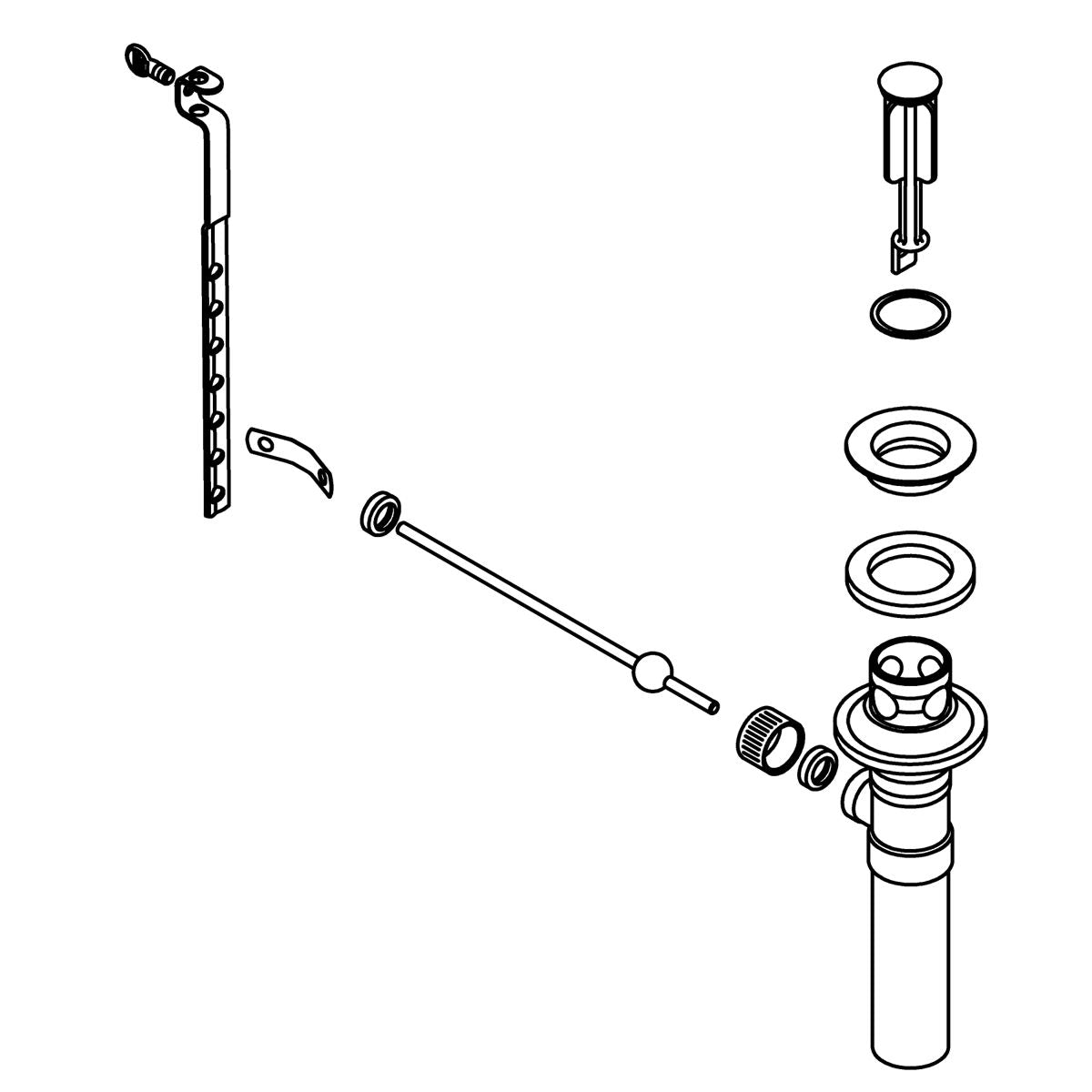 KOHLER Pop-Up Drain  - Polished Chrome, K-834753-CP