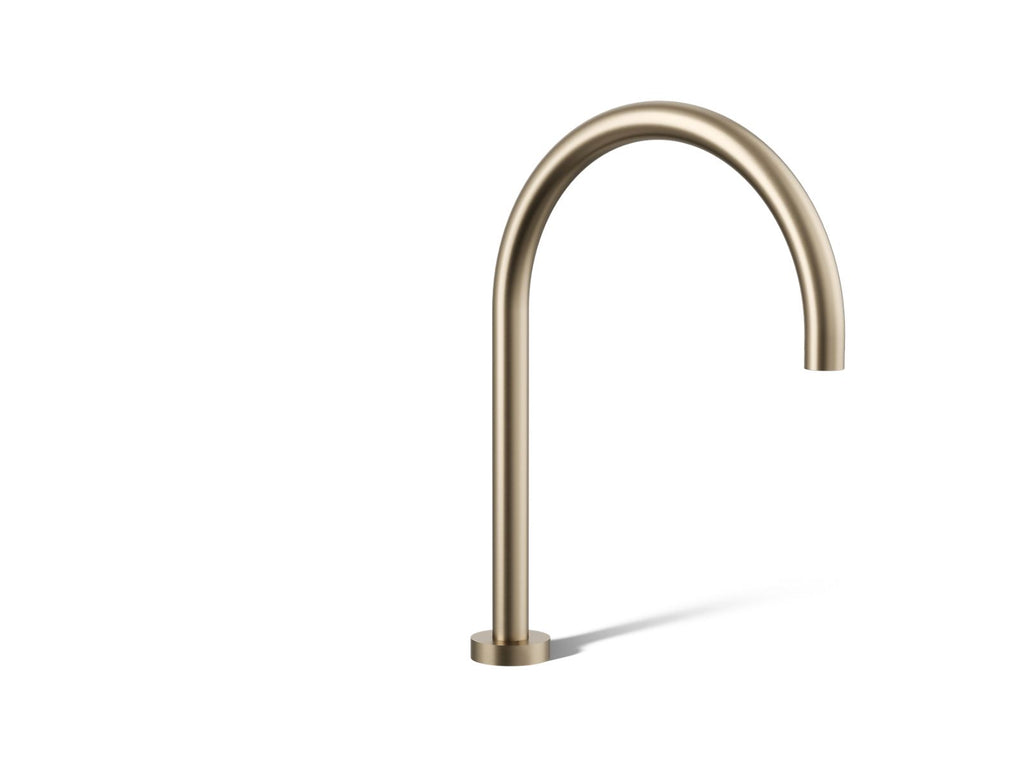 KOHLER K-8360-BV Laminar Deck-Mount Non-Diverter Bath Spout - Vibrant Brushed Bronze