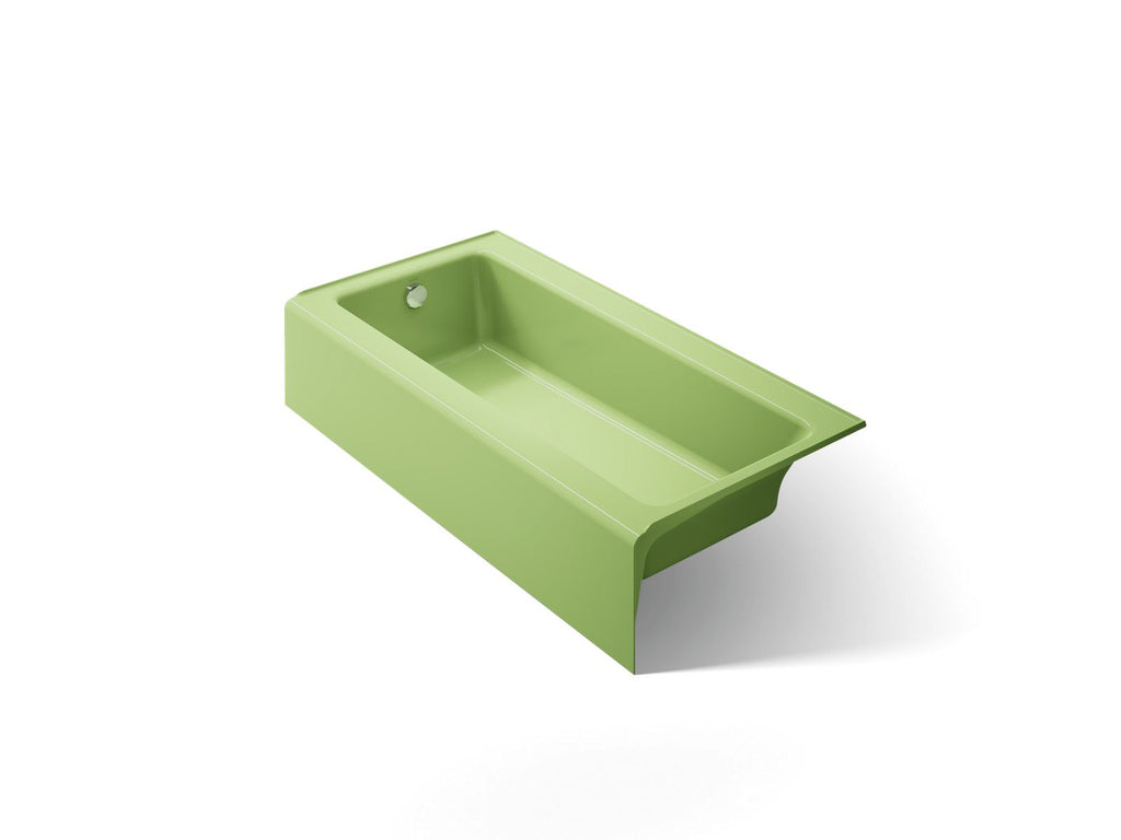 KOHLER K-837-34 Bellwether 60" X 30-1/4" Alcove Bath, Left Drain - Fresh Green