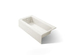 KOHLER K-837-96 Bellwether 60" X 30-1/4" Alcove Bath, Left Drain - Biscuit