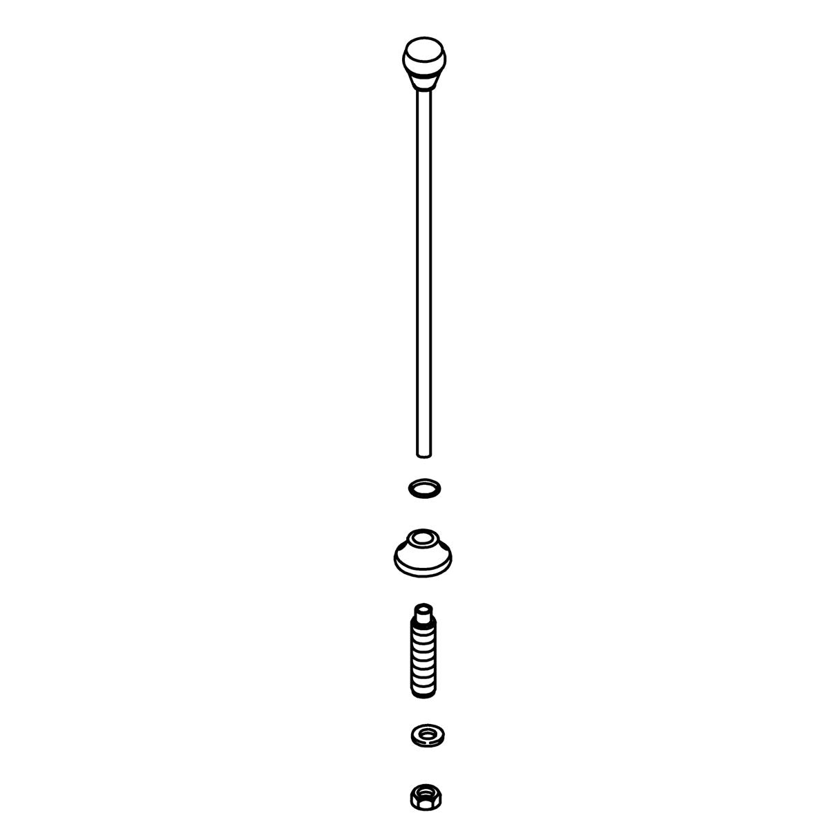 KOHLER Trip Lever Assembly - Vibrant Brushed Nickel, K-83725-BN