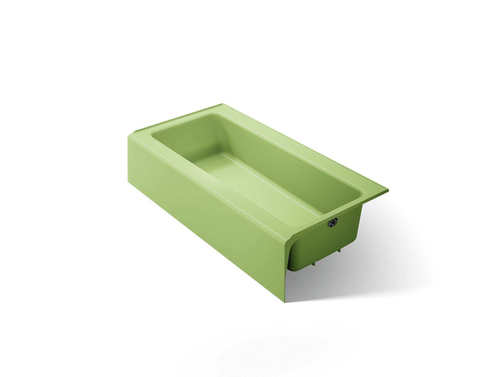 KOHLER K-838-34 Bellwether 60" X 30-1/4" Alcove Bath, Right Drain - Fresh Green
