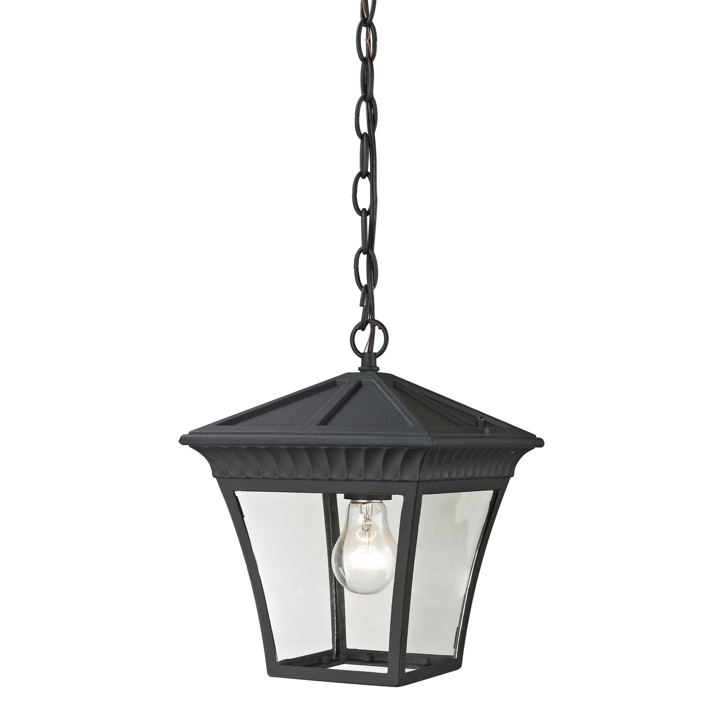 THOMAS 8411EH/65 Ridgewood 9'' Wide 1-Light Outdoor Pendant - Matte Textured Black