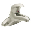 MOEN 8414F12BN M-Dura Chrome One-Handle Bathroom Faucet - Brushed Nickel