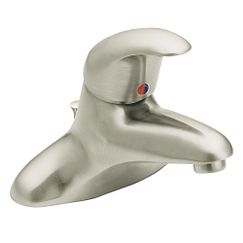 MOEN 8414F12BN M-Dura Chrome One-Handle Bathroom Faucet - Brushed Nickel