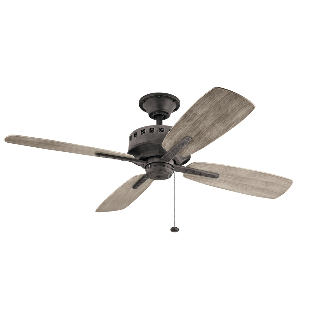 KICHLER 310152WZC Eads Patio 52" Fan Weathered Zinc