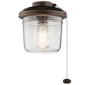 KICHLER 380915WCP Yorke Led Fan Light Kit Weathered Copper Powder Coat