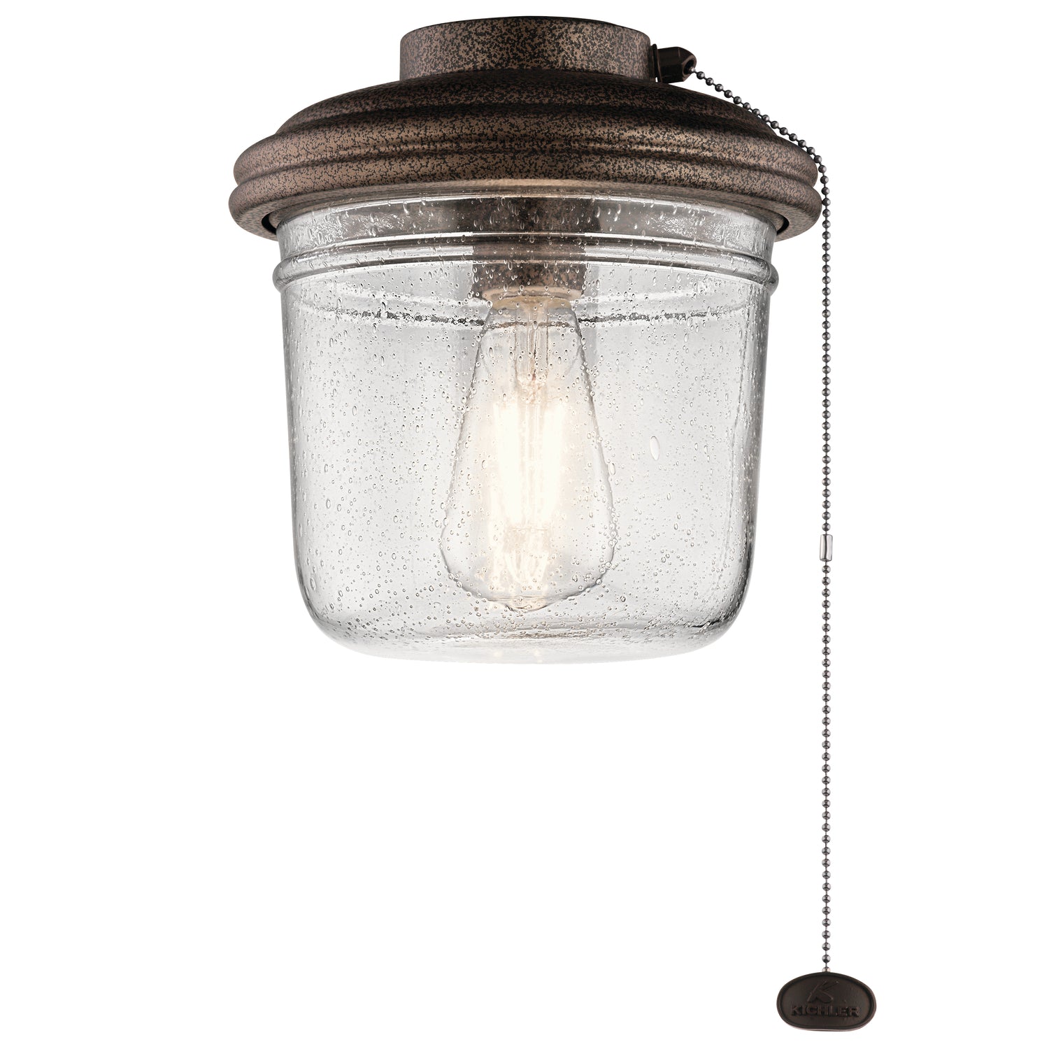 KICHLER 380915Wcp Yorke Led Fan Light Kit Weathered Copper Powder Coat