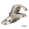 MOEN 8437CBN M-Bition Chrome One-Handle Lavatory Faucet - Classic Brushed Nickel