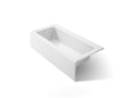 KOHLER K-847-0 Bellwether 66" X 32" Alcove Bath, Left Drain - White