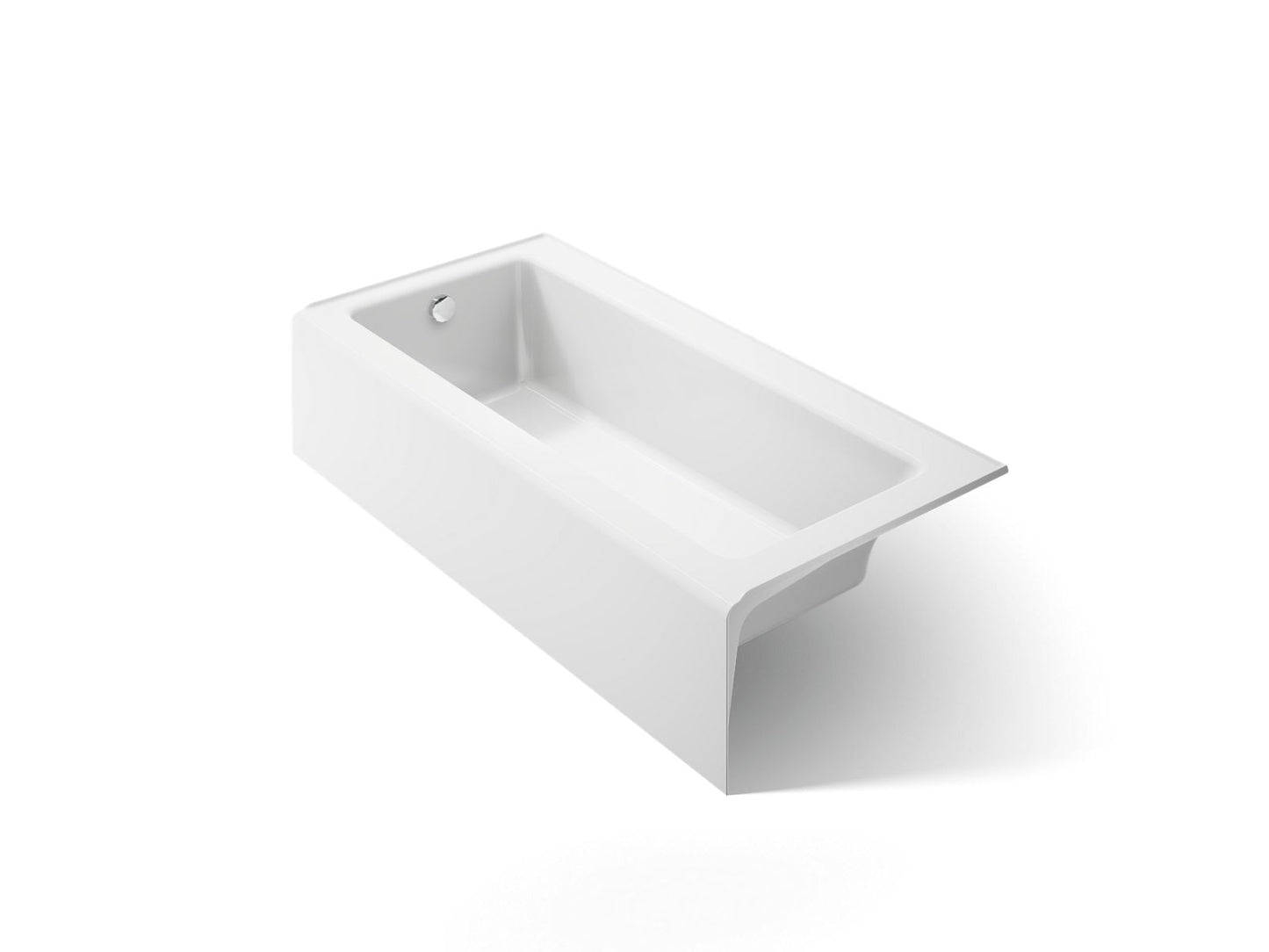 KOHLER K-847-0 Bellwether 66" x 32" alcove bath, left drain - White