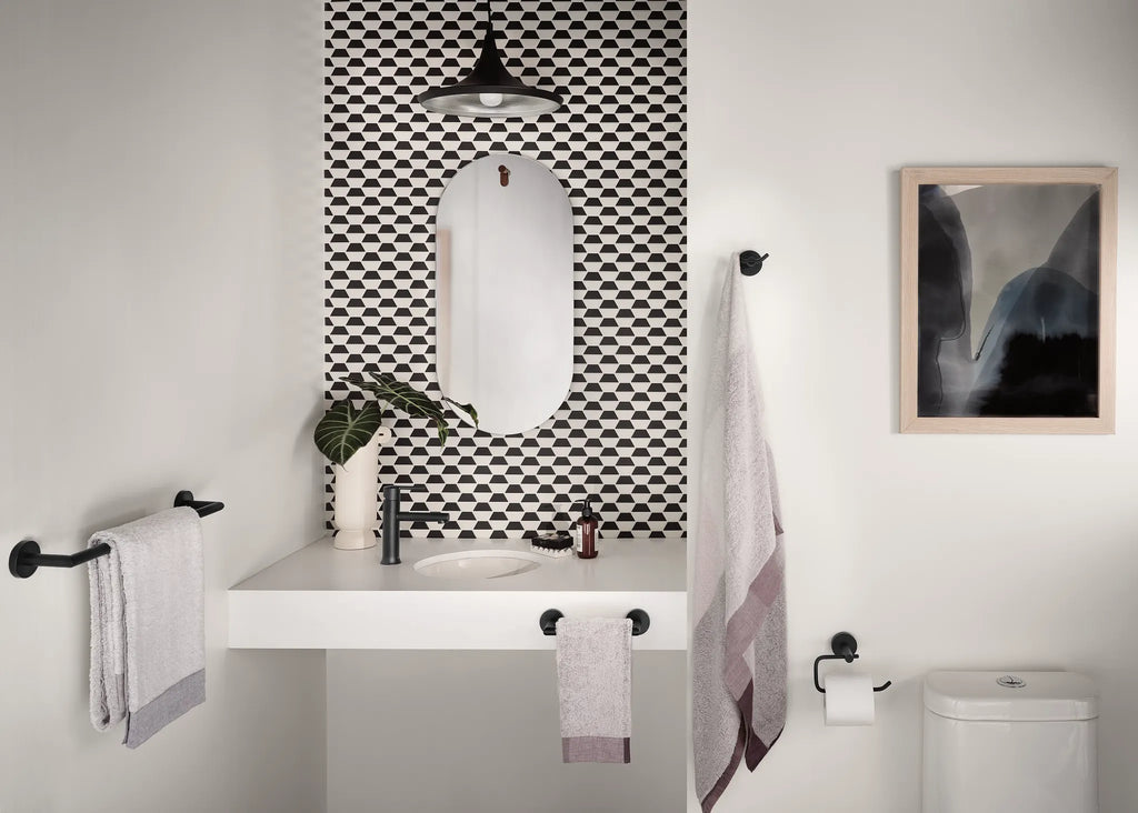 MOEN Y5703BL Arlys  Double Robe Hook In Matte Black