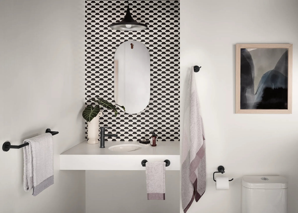 MOEN Y5703BL Arlys  Double Robe Hook In Matte Black