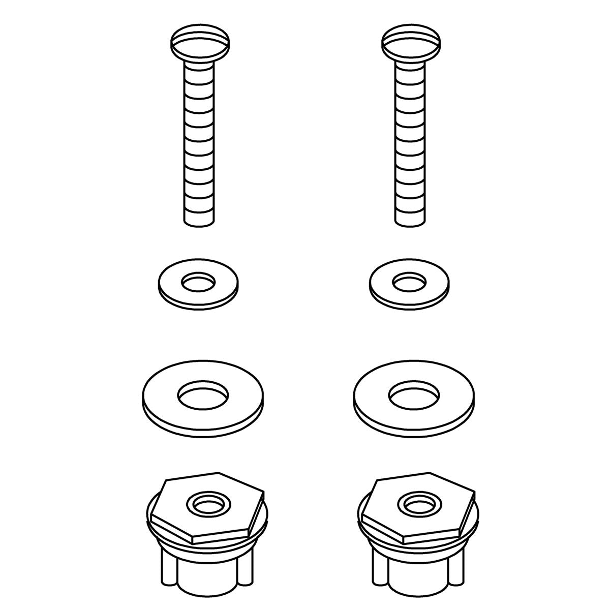 KOHLER Hardware Pack, Seat, K-84786