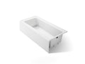 KOHLER K-848-0 Bellwether 66" X 32" Alcove Bath, Right Drain - White