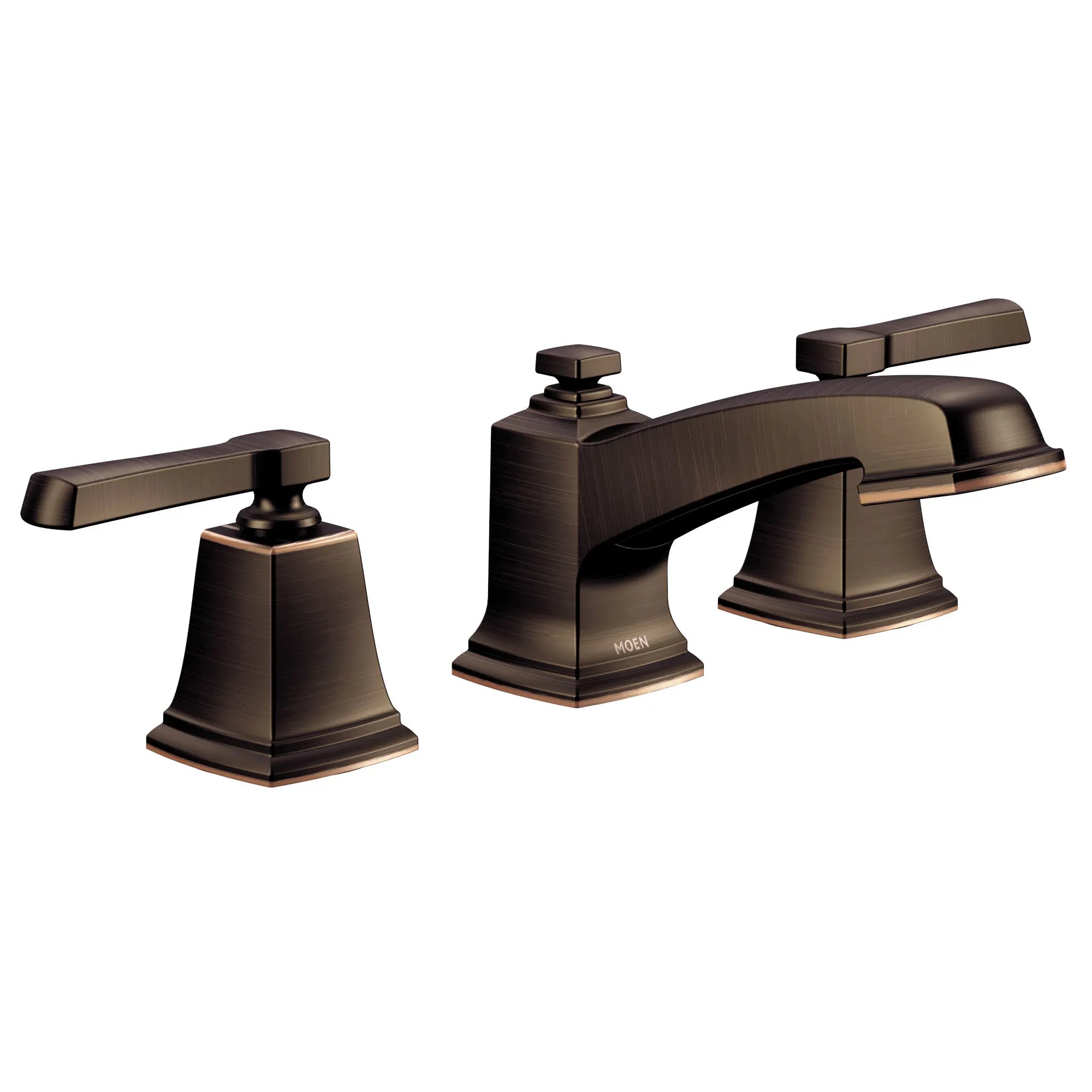 MOEN TV6220BRB Boardwalk Two-Handle Widespread Bathroom Sink Faucet - Mediterranean Bronze