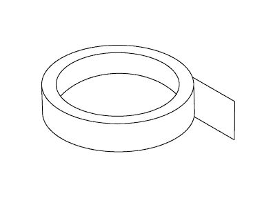 KOHLER Tape, .25 Wide X 55" Roll, K-84938