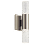 ELAN 83918 Glacial Glow Led Wall Sconce Brushed Nickel