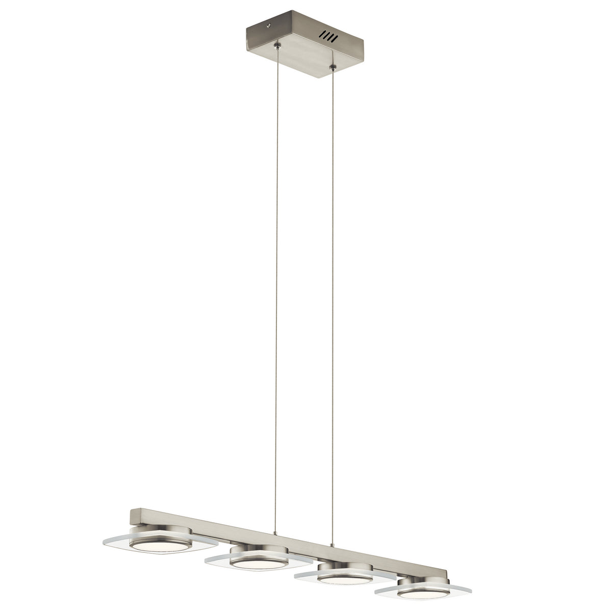 ELAN 83945 Azenda Led 4 Light Linear Pendant Brushed Nickel