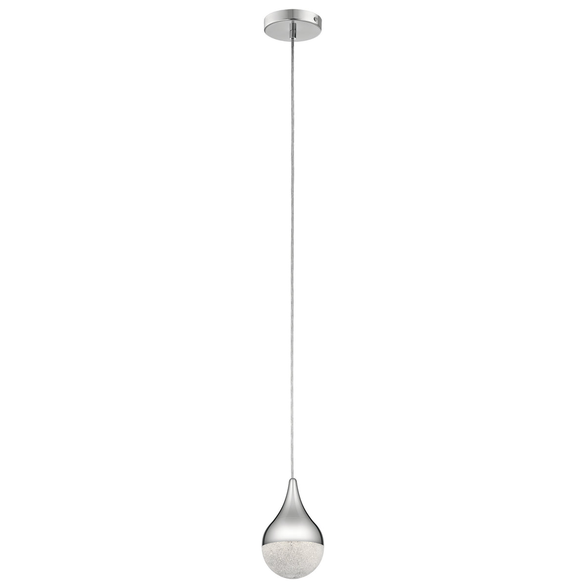 ELAN 83946 Kiss 1 Light Led Mini Pendant Chrome