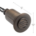 KICHLER 15492CBR 12V Mr8 Recessed In-Ground Louvered Centennial Brass