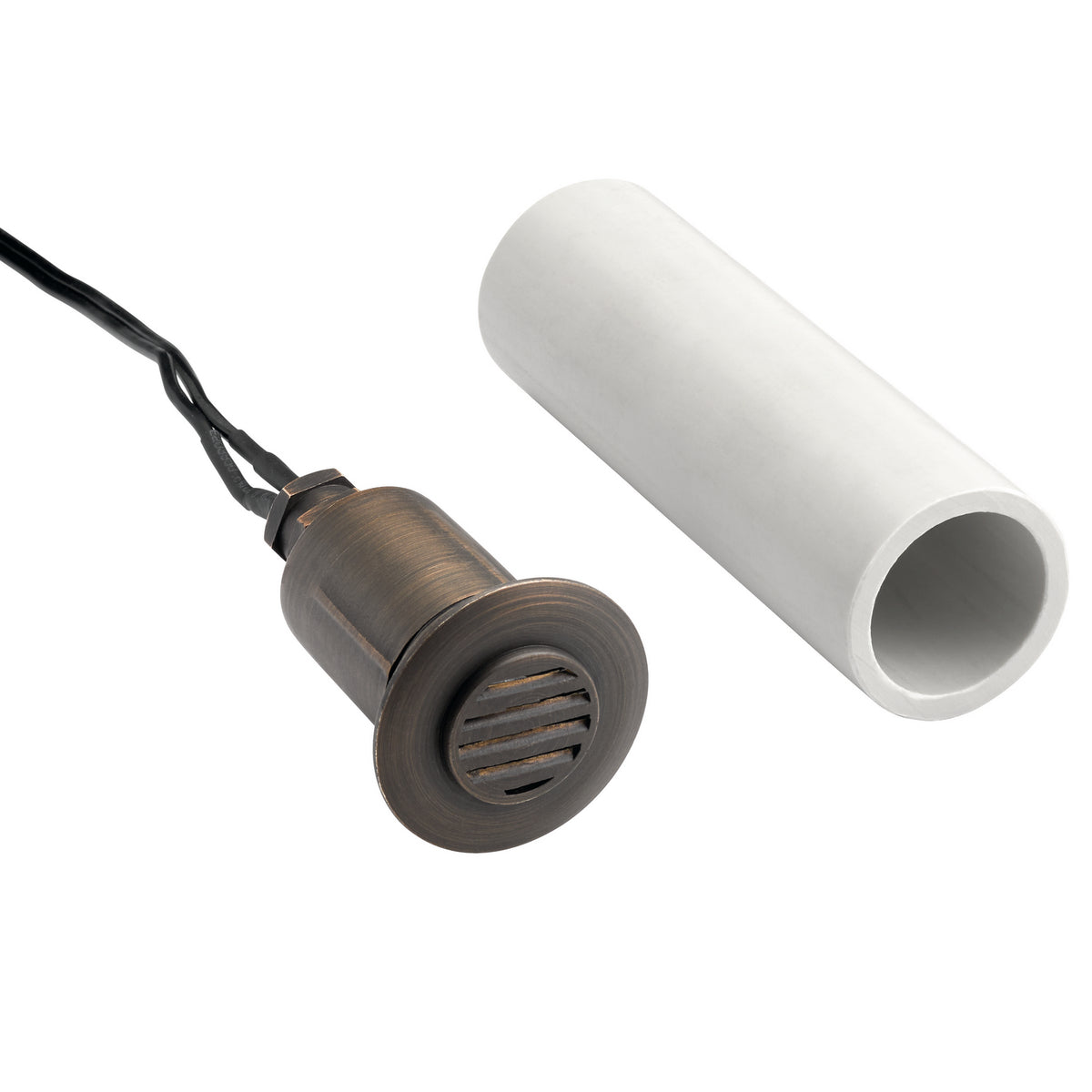 KICHLER 15492CBR 12V Mr8 Recessed In-Ground Louvered Centennial Brass