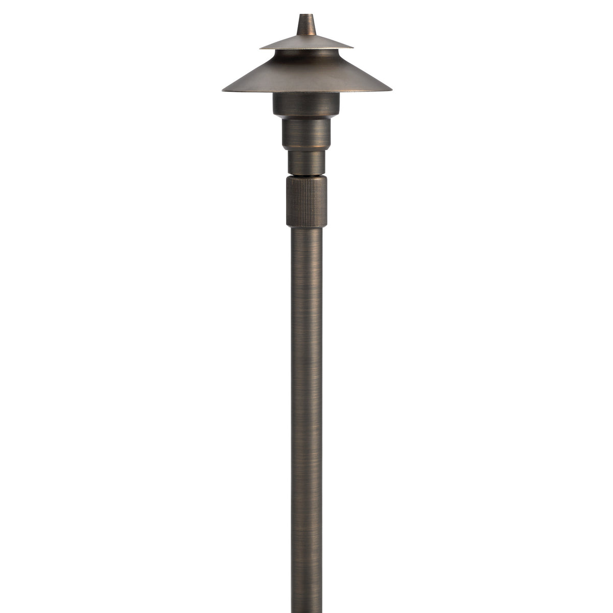 KICHLER 15502CBR 12V Small Adjustable Height Path Light Centennial Brass