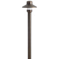 KICHLER 15506CBR 12V Brass Small Hat Dome Path Light Centennial Brass