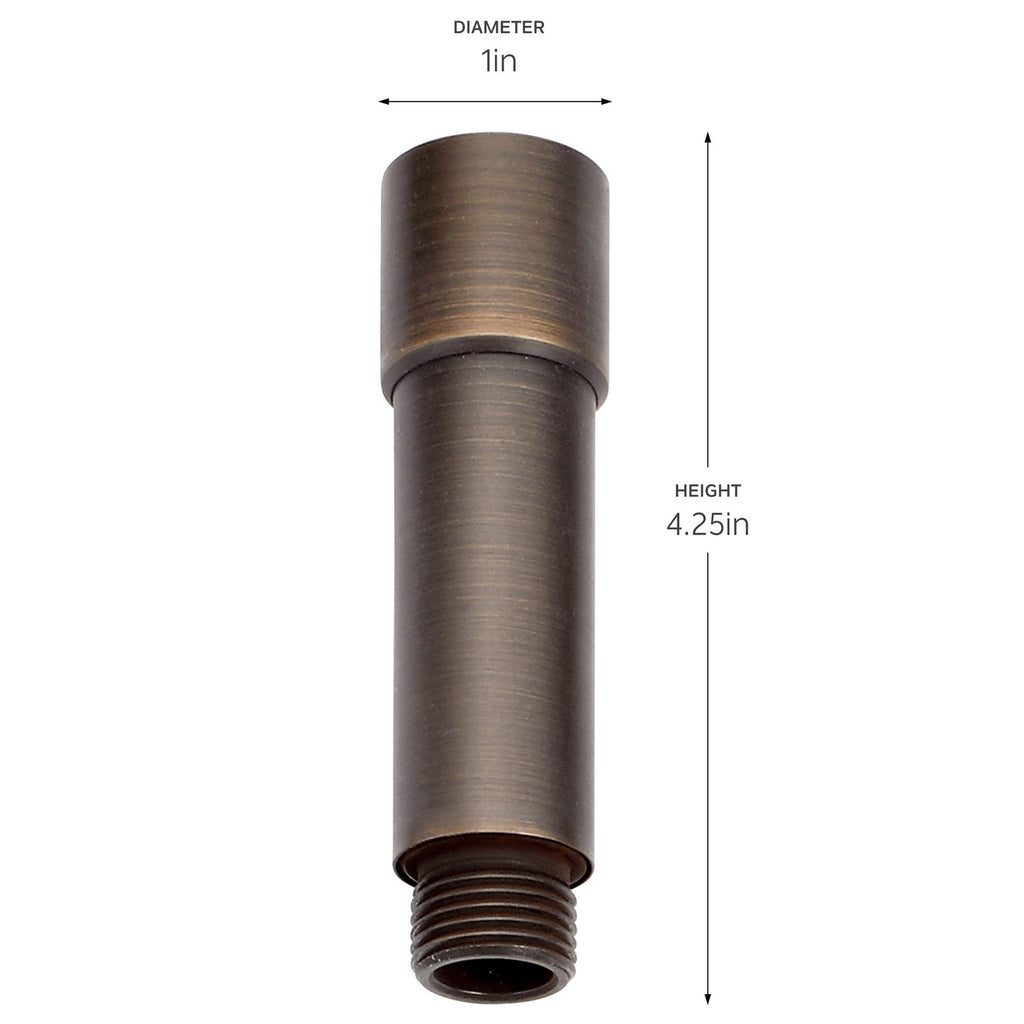 KICHLER 15509CBR 12V Male And Female Riser 3" Centennial Brass