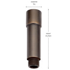 KICHLER 15509CBR 12V Male And Female Riser 3" Centennial Brass