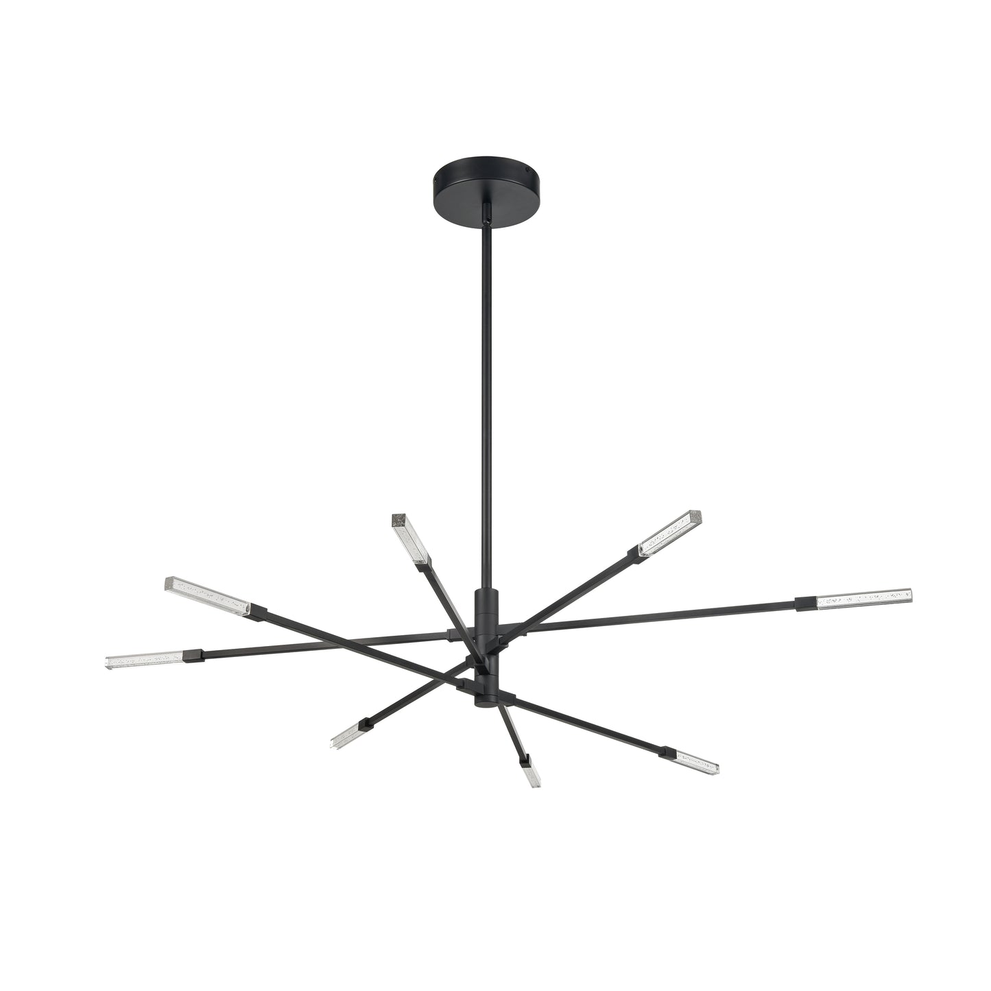 ELK SHOWROOM 85037/LED Light Streak 48.5'' Wide 8-Light Chandelier - Matte Black