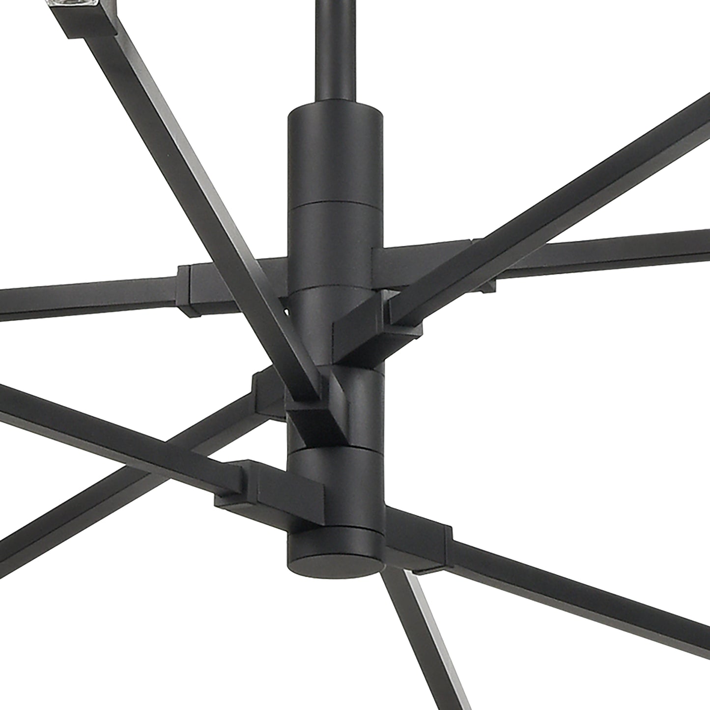 ELK SHOWROOM 85037/LED Light Streak 48.5'' Wide 8-Light Chandelier - Matte Black