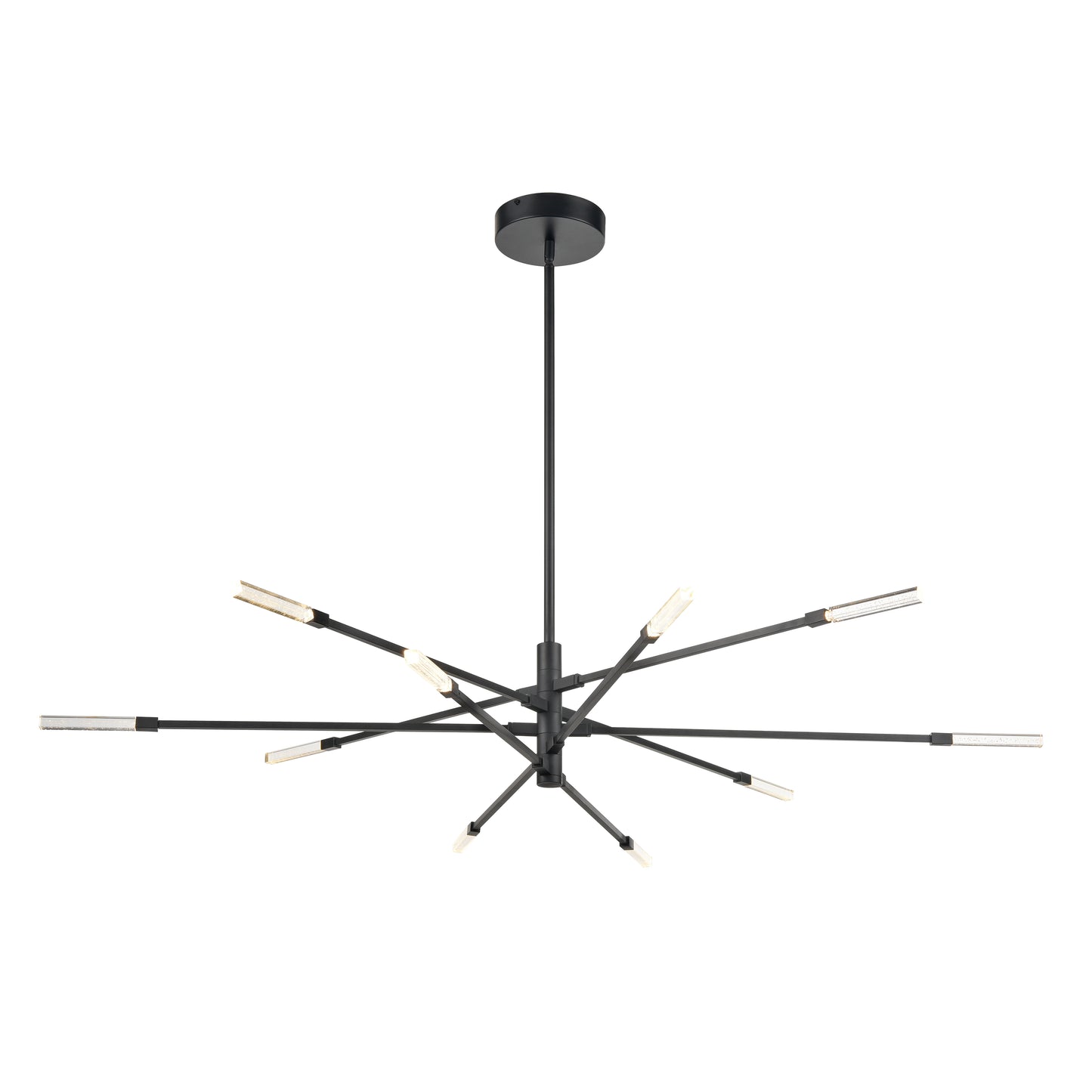 ELK SHOWROOM 85038/LED Light Streak 55.5'' Wide 10-Light Chandelier - Matte Black